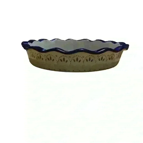 Gibson Elite Hand-Painted Dinnerware 10.5” Pie Dish - Picture 2 of 4